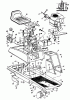 MTD 8/66 130-510A (1990) Ersatzteile Rahmen, Sitz, Sitzwanne
