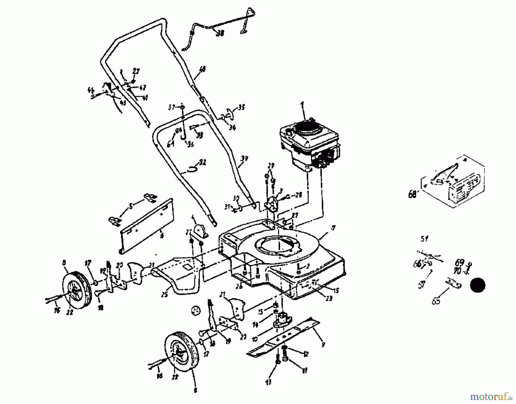  Nizza Motormäher NIZZA 40 110-0081  (1990) Grundgerät
