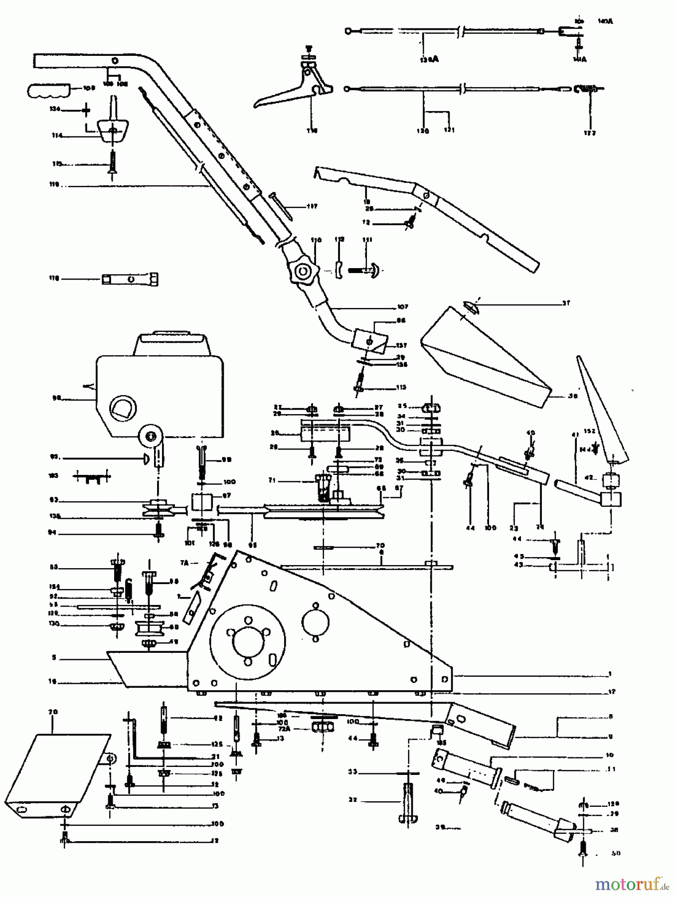 MTD Balkenmäher QUICK 90 180-0172 (1990) Holm