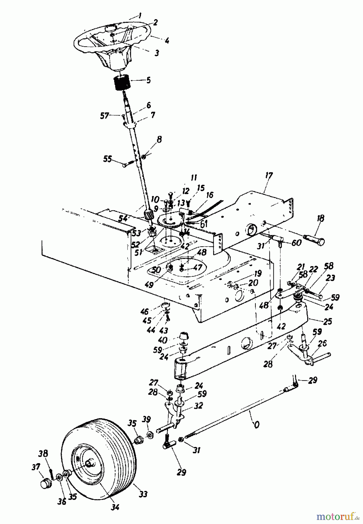  Novotrac Rasentraktoren NOVOTRAC 11-76 HN 130-639C  (1990) Vorderachse