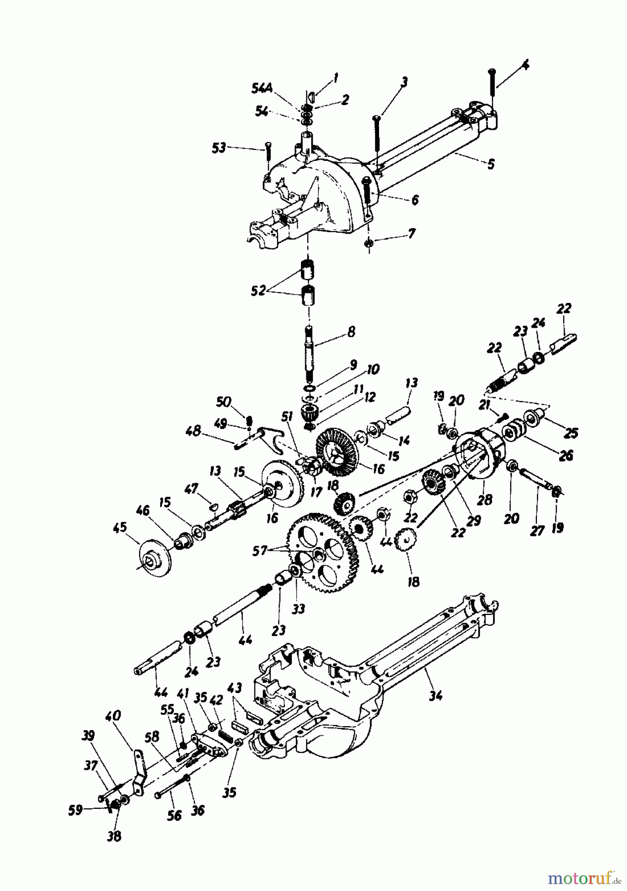  Columbia Rasentraktoren 111/810 130-337D  (1990) Getriebe