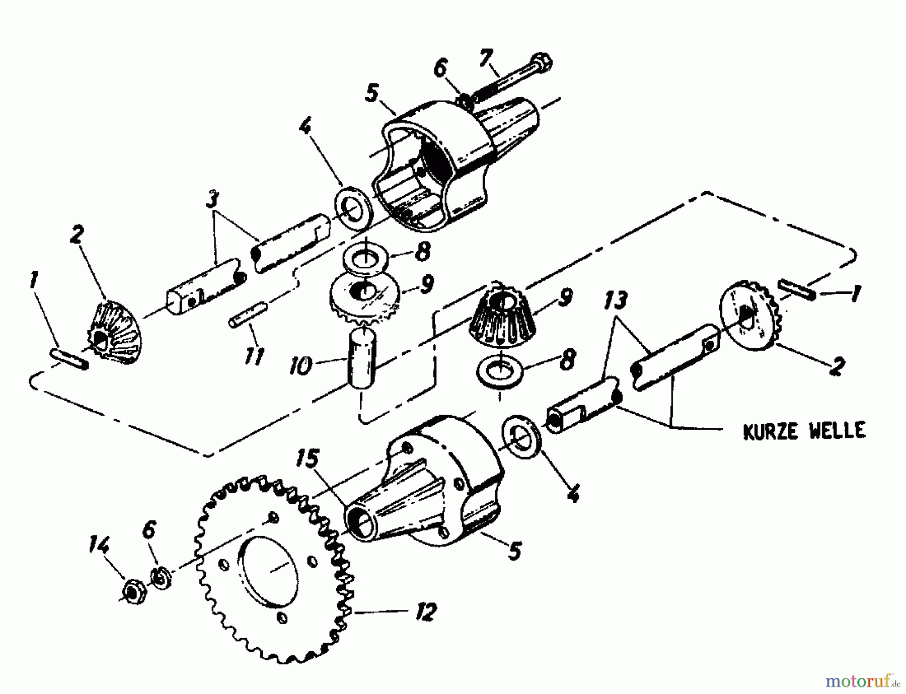 Columbia Rasentraktoren RD 11/660 130-5240 (1990) Differential