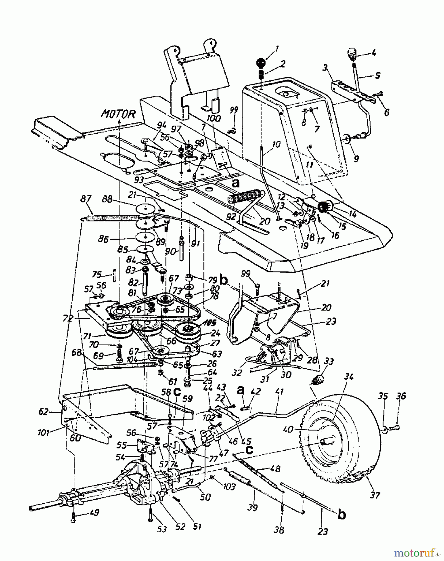  Columbia Rasentraktoren 8/760 HA 130-510C  (1990) Fahrantrieb, Räder