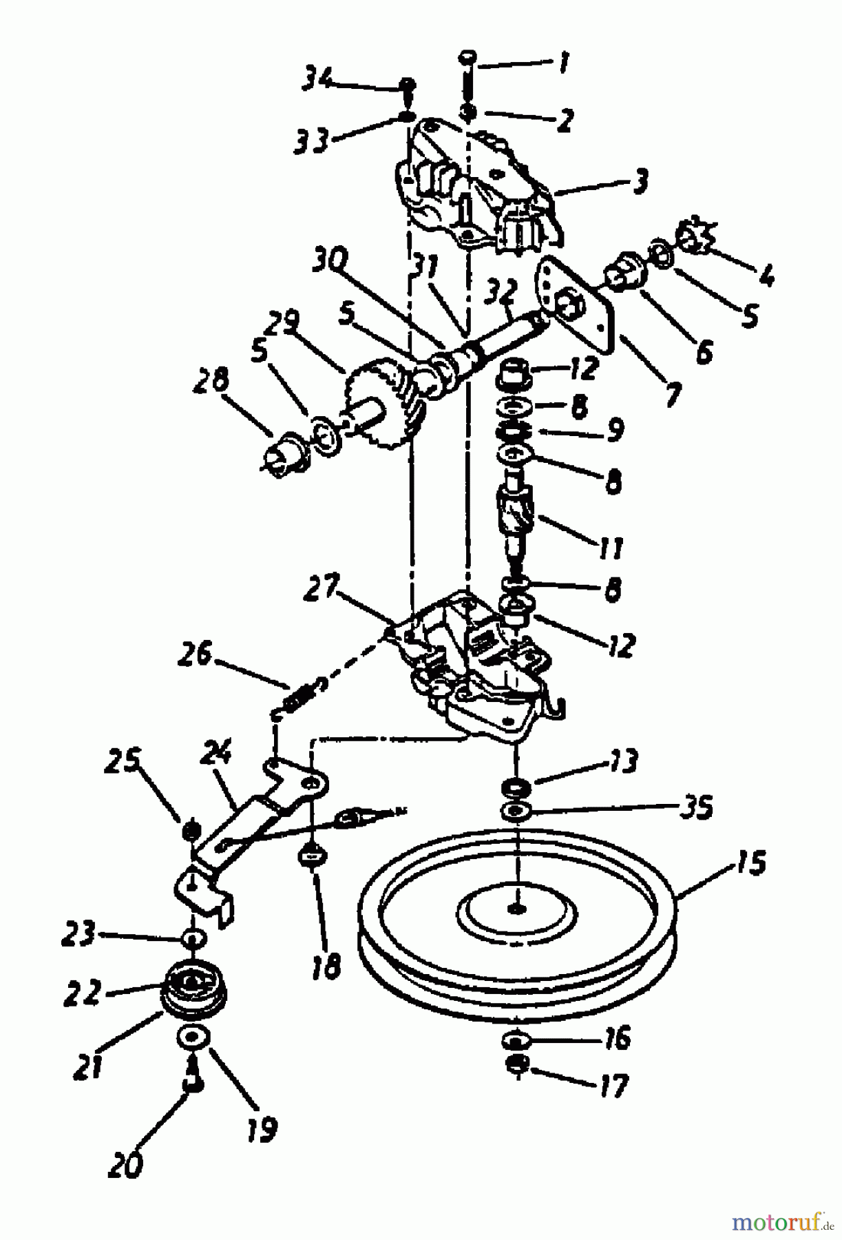  Columbia Motormäher mit Antrieb CS 53 120-476R  (1990) Getriebe