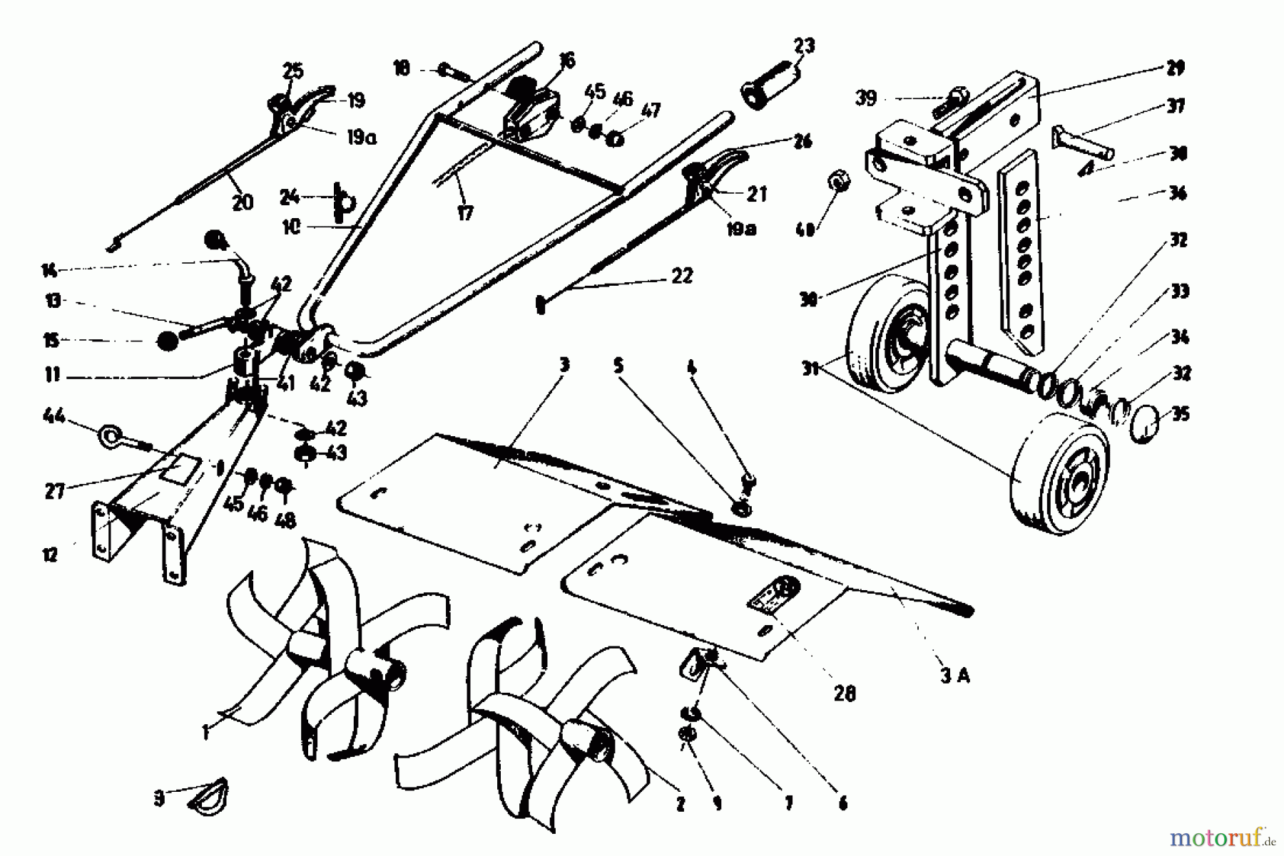  Golf Motorhacken 162 MS 4 07514.04  (1990) Hacksterne, Holm
