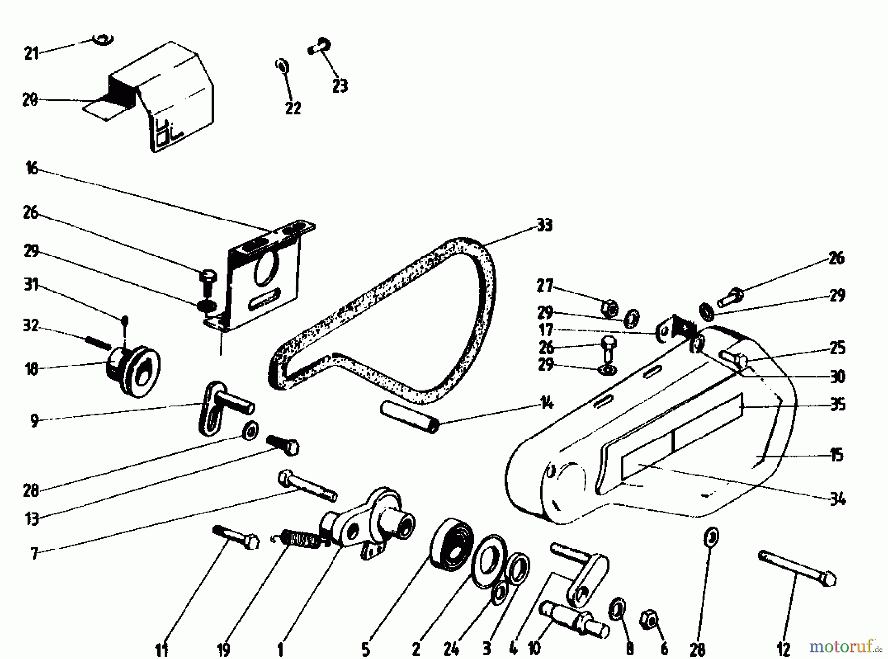 Golf Motorhacken 160 MS 4 07514.02 (1990) Fahrantrieb