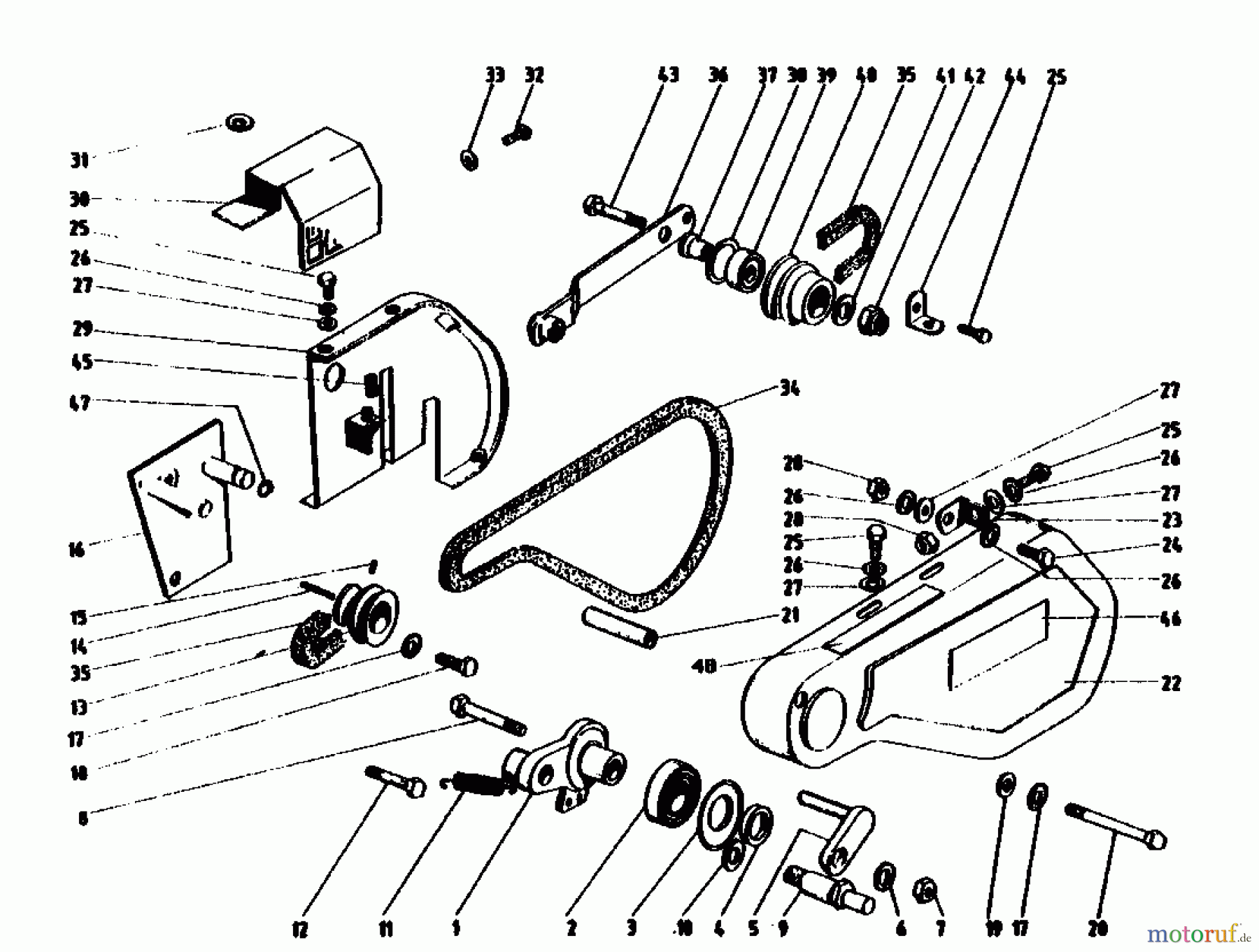  Gutbrod Motorhacken MB 60-52 07514.03  (1990) Fahrantrieb