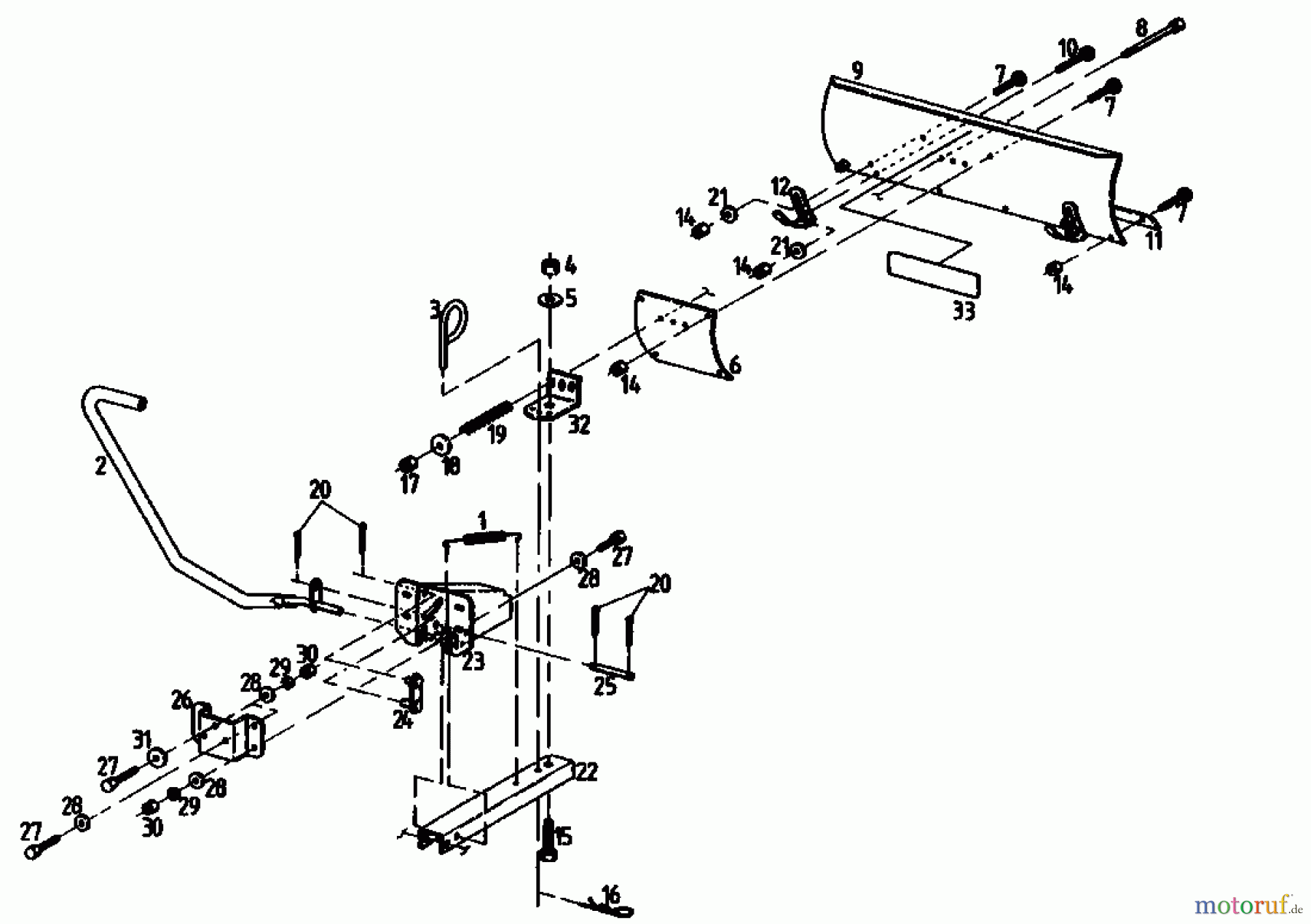 MTD Zubehör Zubehör Garten- und Rasentraktoren Räumschild RS 110 04012.01 (1990) Räumschild