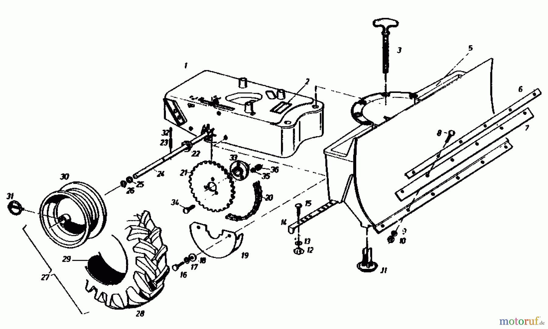 Gutbrod Schneeräumer SR 800 02888.05 (1990) Grundgerät