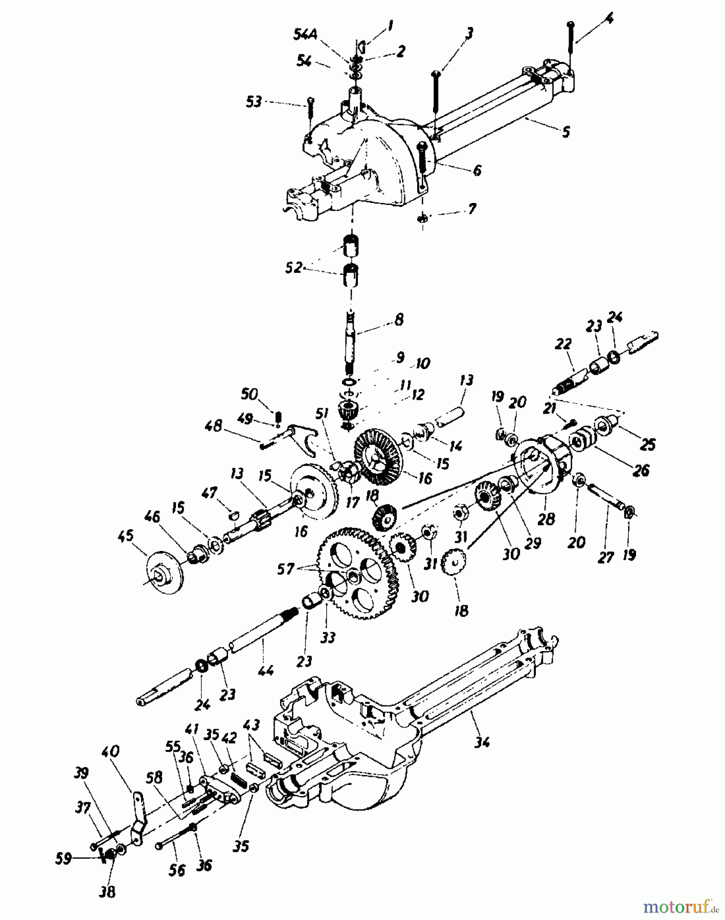 Columbia Rasentraktoren 8/760 HA 131-510C (1991) Getriebe