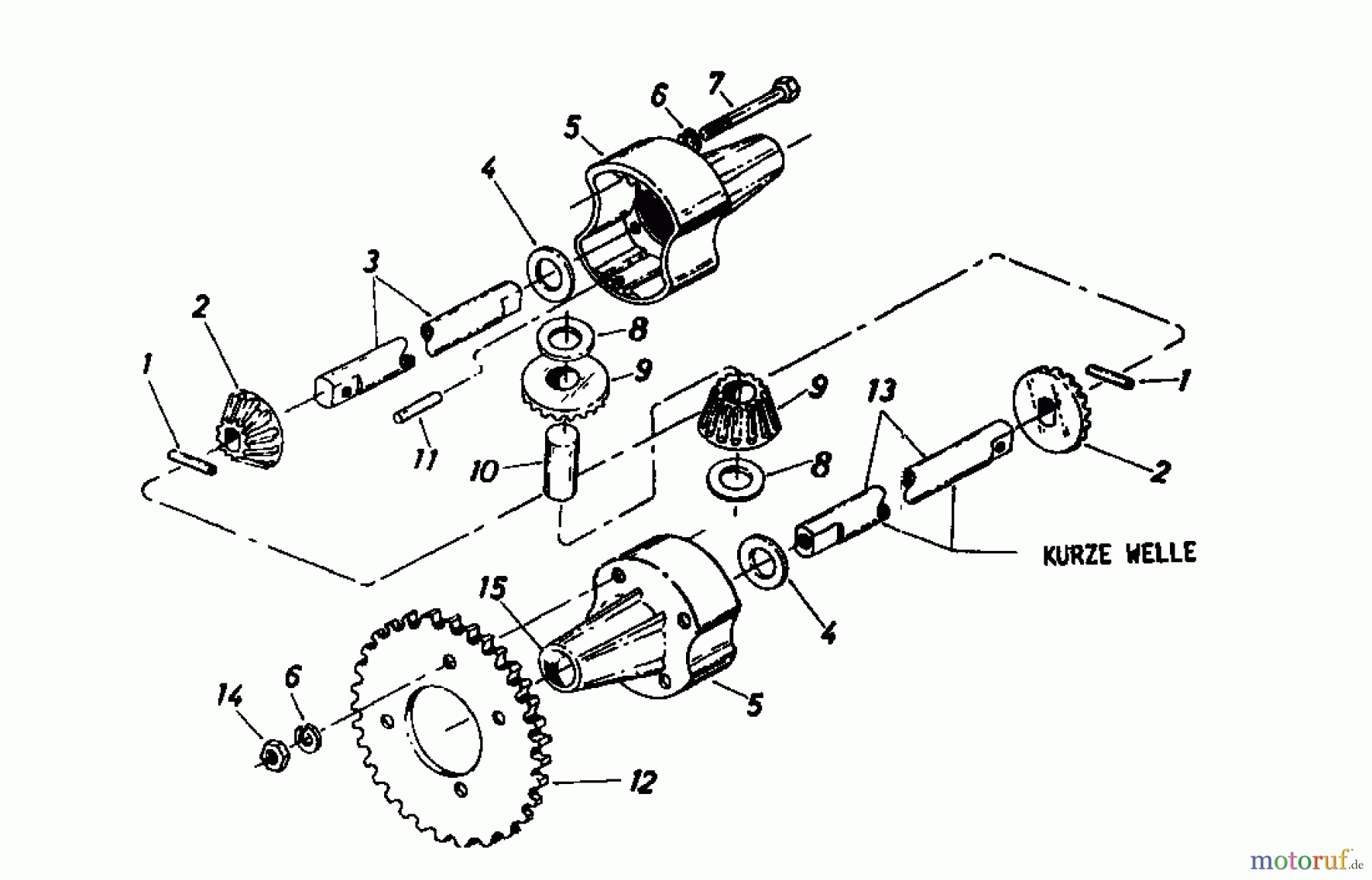 Novotrac Rasentraktoren NOVOTRAC 11 Classic 131-5270 (1991) Differential