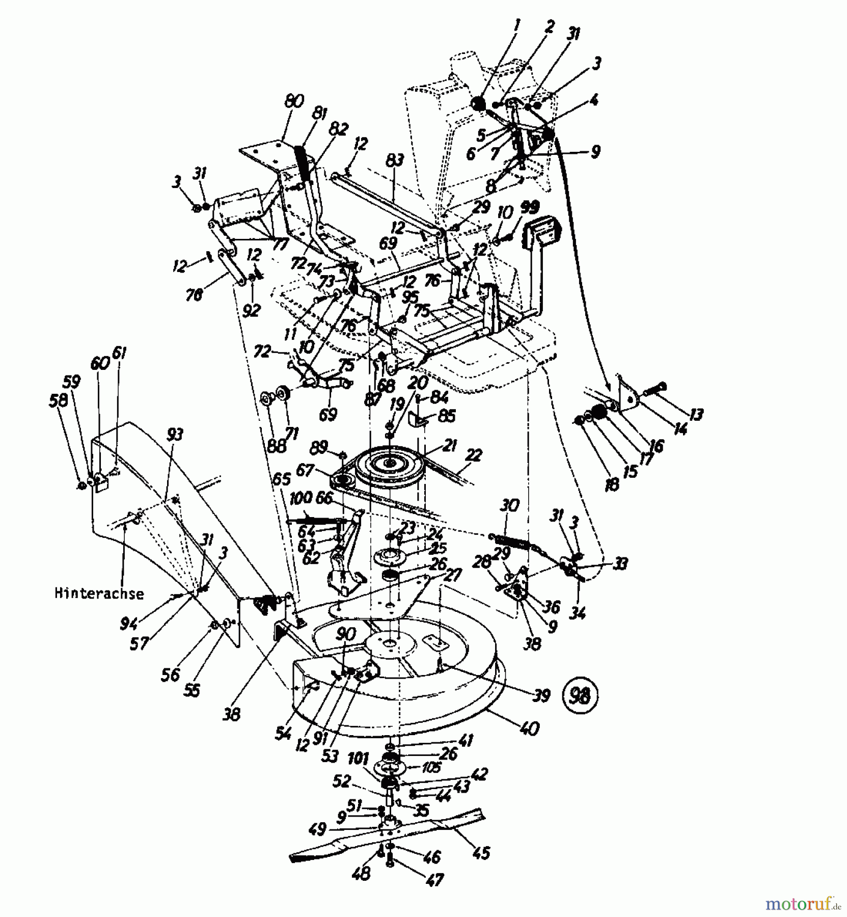 Novotrac Rasentraktoren NOVOTRAC 11 Classic 131-5270  (1991) Mähwerk 26