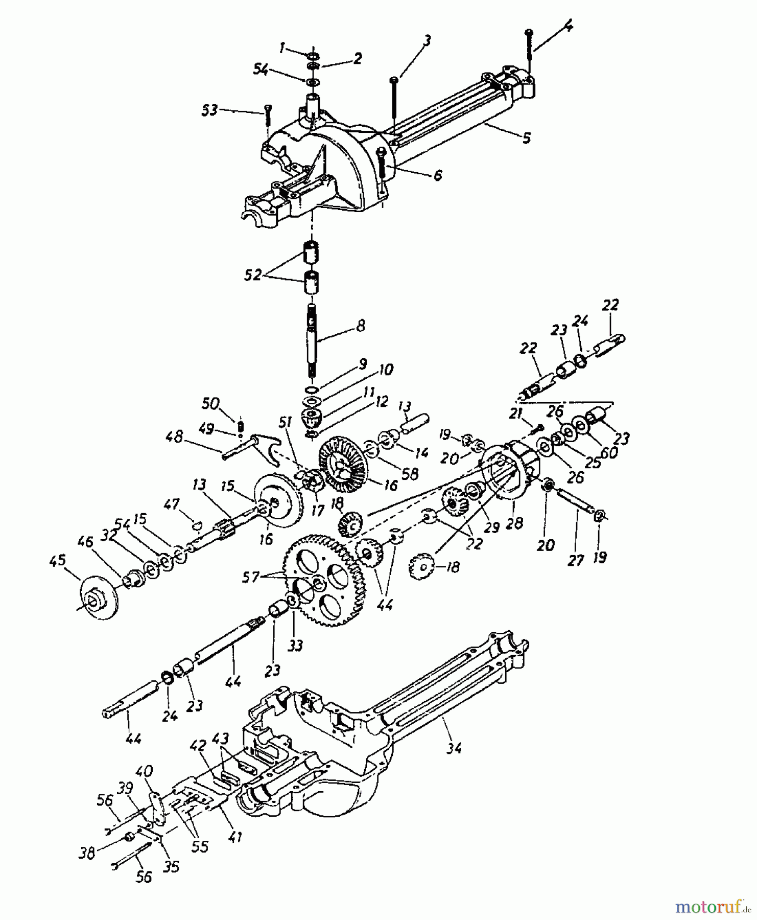 MTD Rasentraktoren 11/81 131-332D (1991) Getriebe