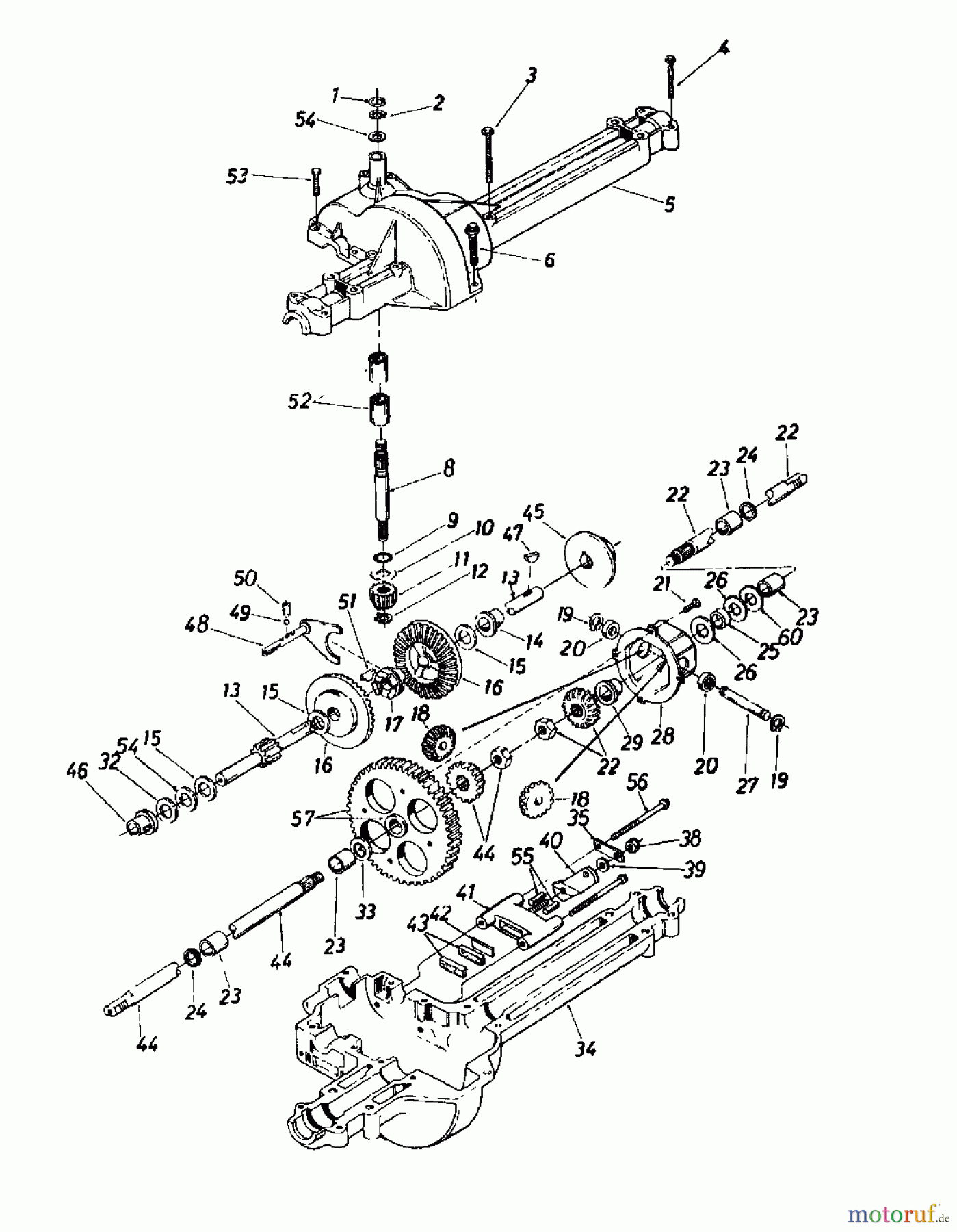 Novotrac Rasentraktoren NOVOTRAC 11-76 HN 131-639C (1991) Getriebe