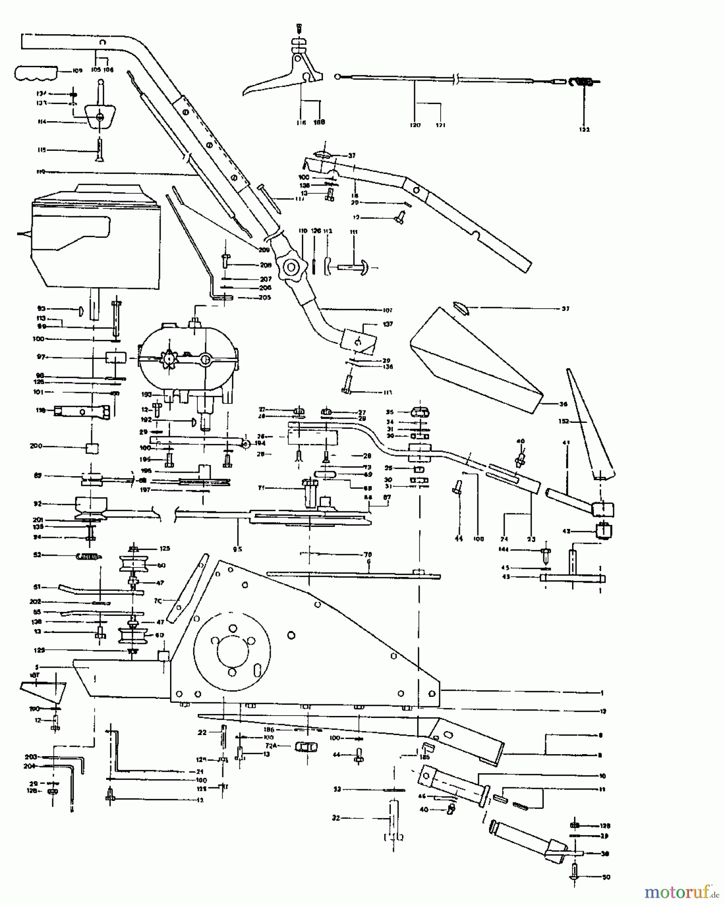  MTD Balkenmäher QUICK 105 N 181-0173  (1991) Holm