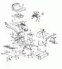 MTD Hydro-Super 14-107 131-739G (1991) Ersatzteile Batterie, Sitz, Sitzwanne, Tank