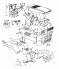 MTD SUPER 18 HN 141-849J (1991) Ersatzteile Armaturenbrett, Motorhaube 9-Style, Sitzwanne