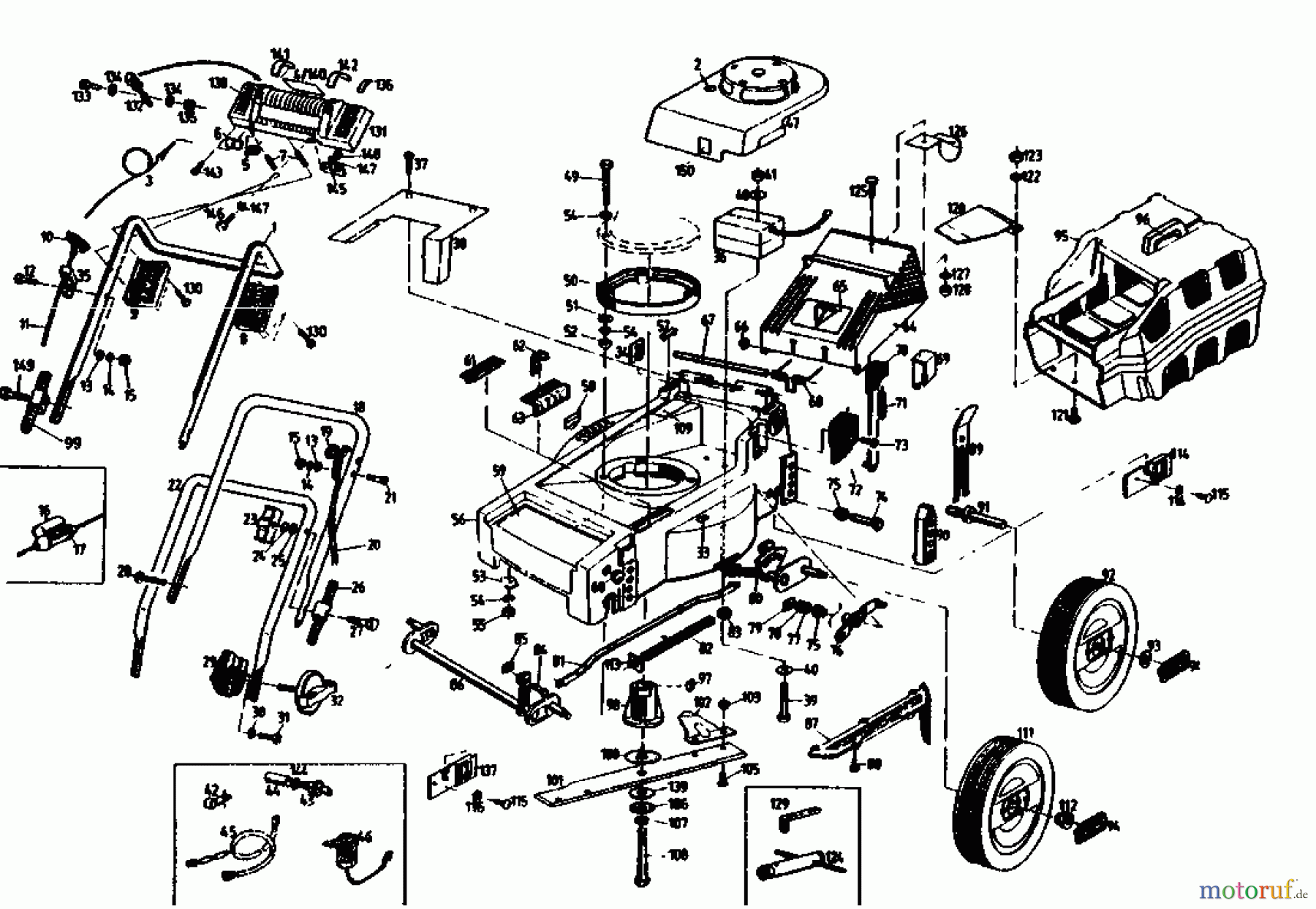 Gutbrod Motormäher HB 40 L 02896.02 (1991) Grundgerät