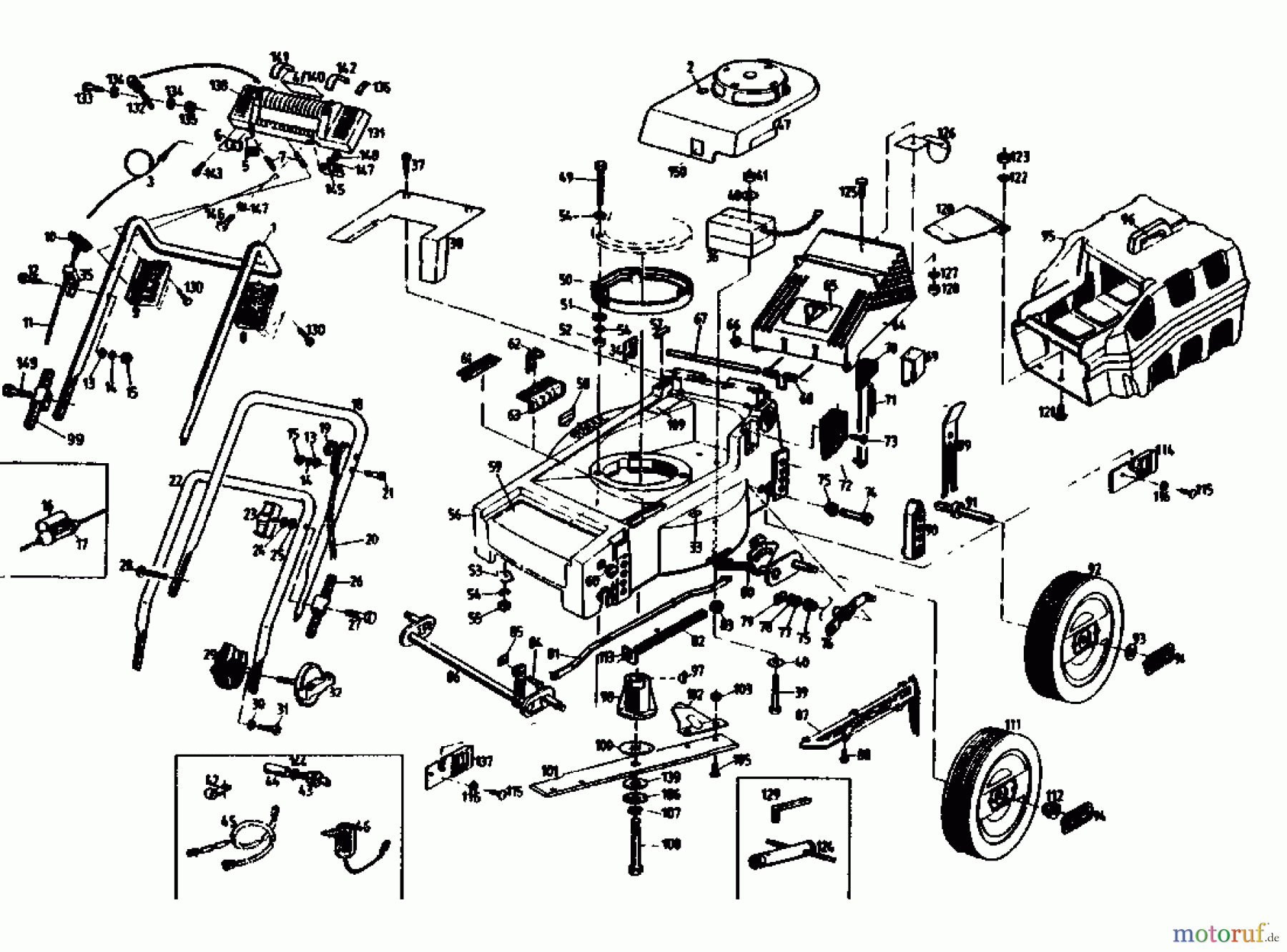 Gutbrod Motormäher HB 40 LBS 02896.05 (1991) Grundgerät
