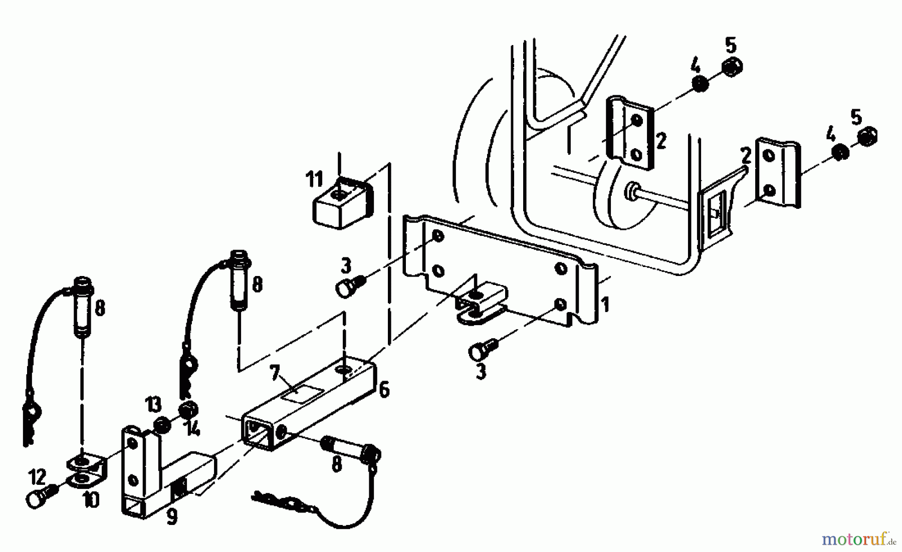 MTD Zubehör Zubehör Garten- und Rasentraktoren Anhängekupplung AKS 04013.01 (1991) Anhängekupplung