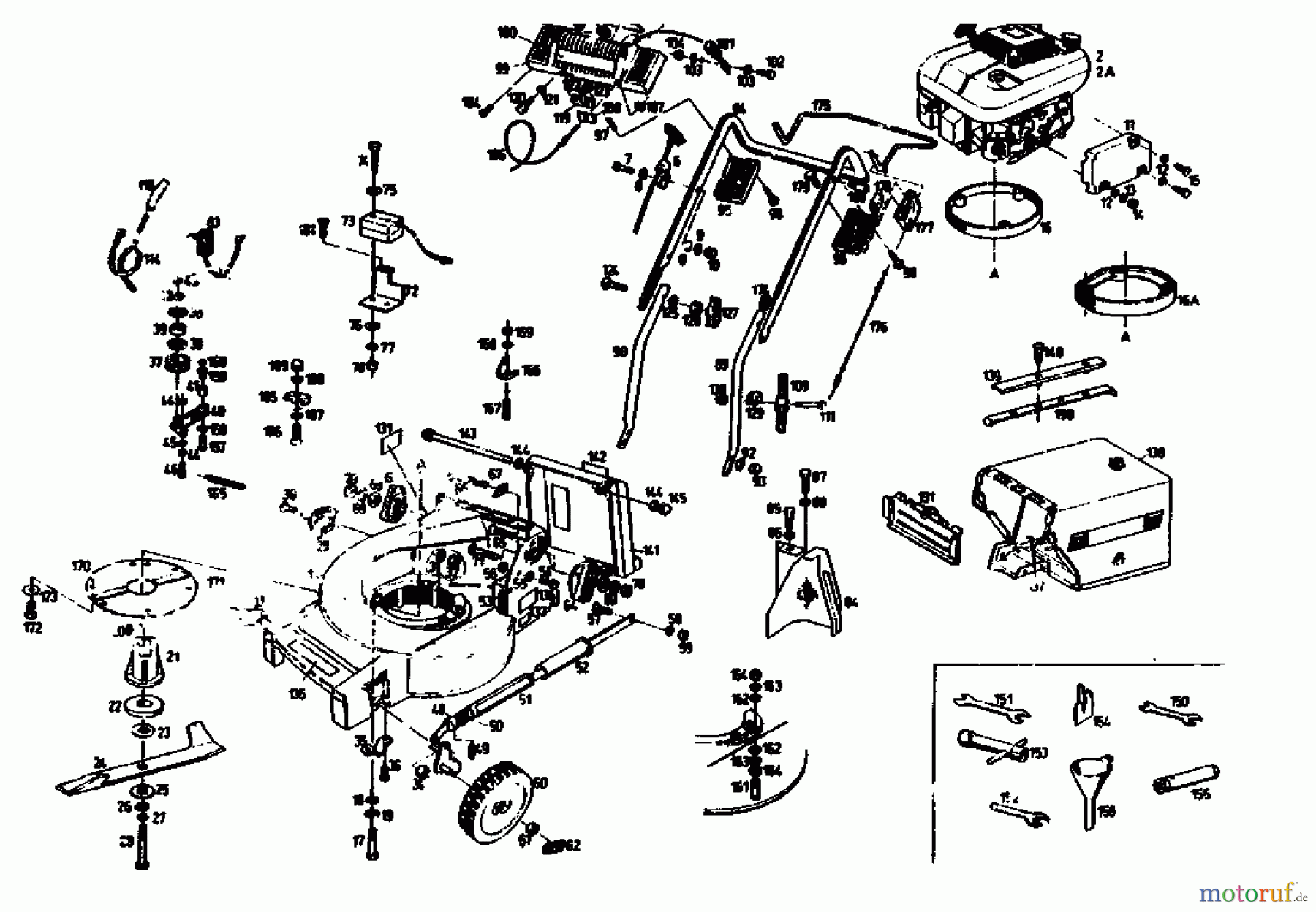 Gutbrod Motormäher mit Antrieb MH 454 R 04006.04 (1991) Grundgerät