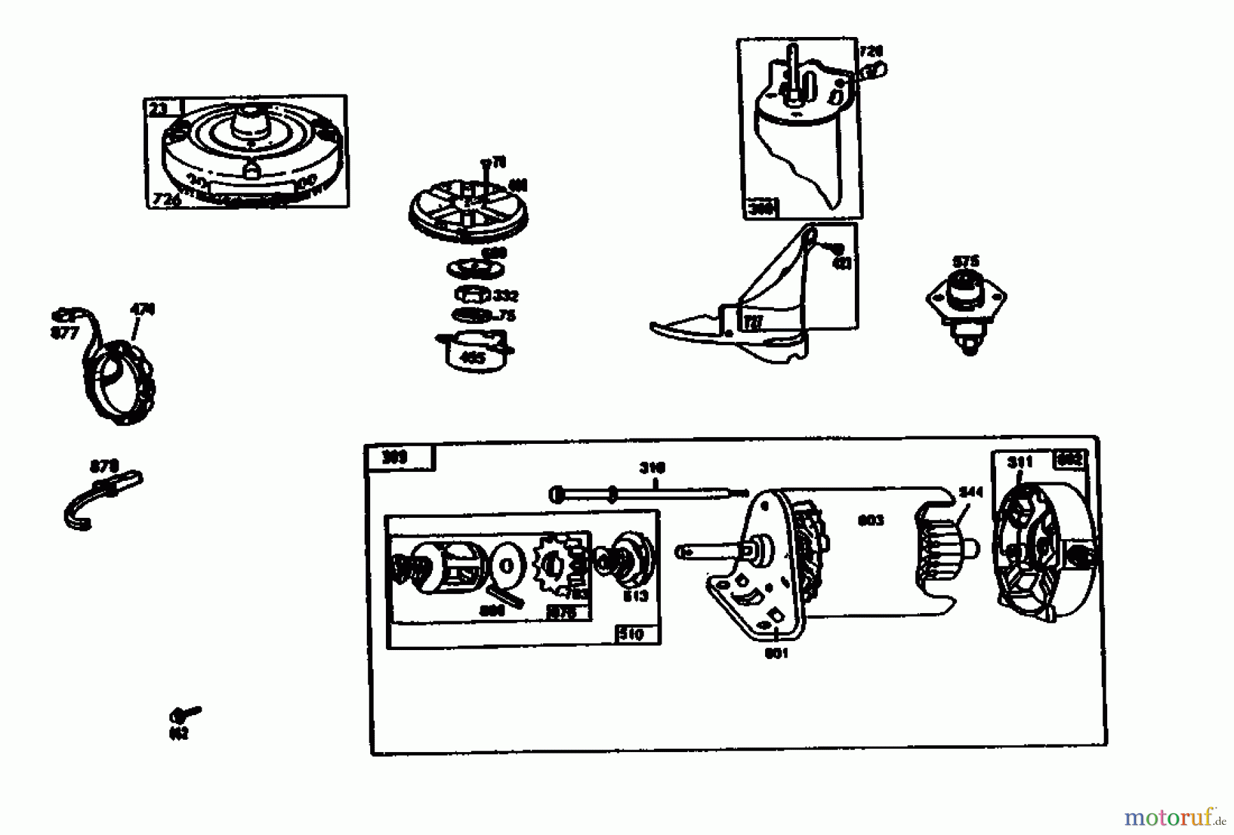 Golf Rasentraktoren SPIDER 270 SD 4 04015.08 (1992) Elektrostarter