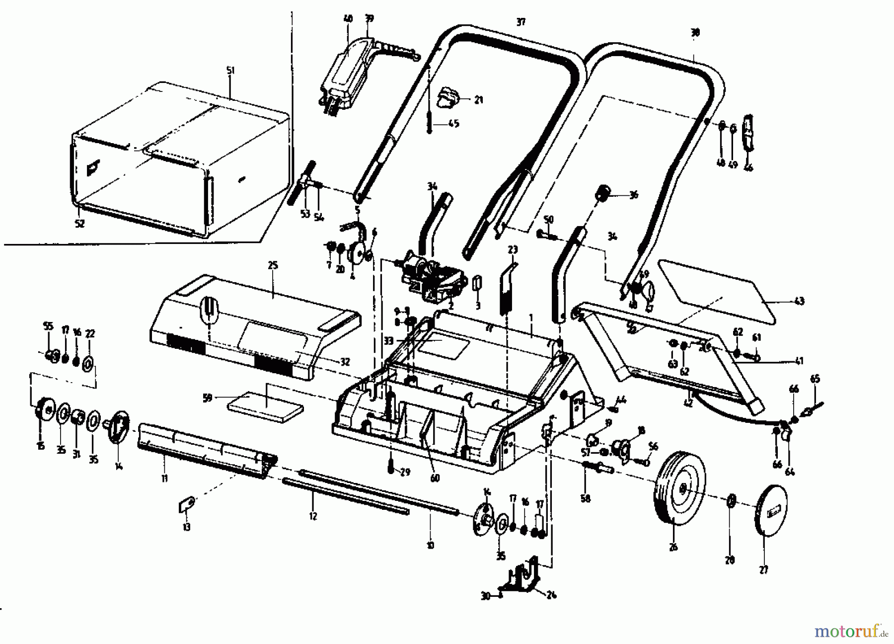 Fleurelle Elektrovertikutierer V 28 EL 02805.05 (1992) Grundgerät