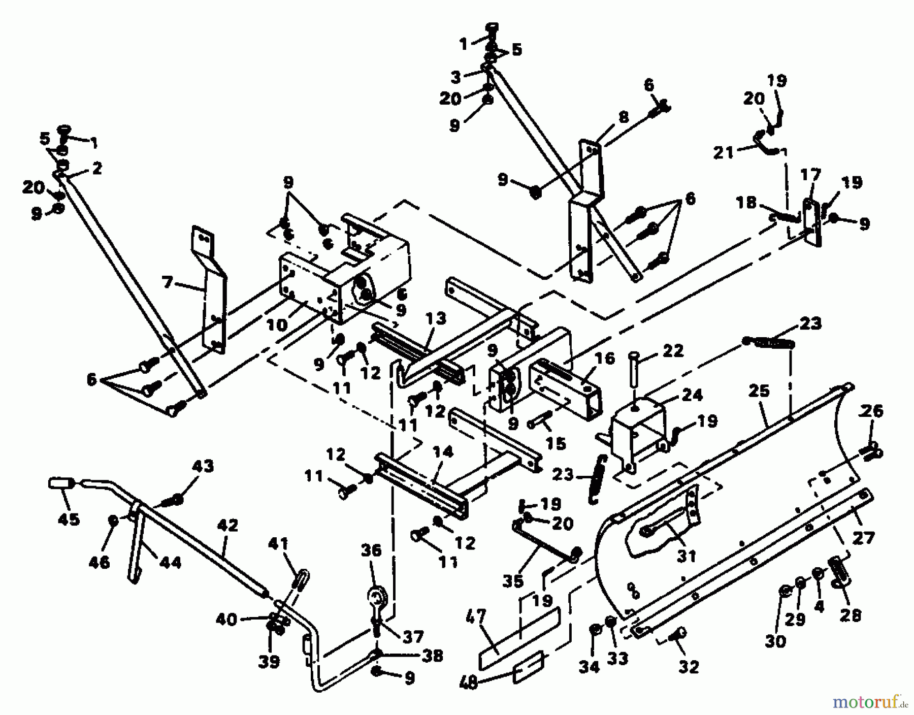 MTD Zubehör Zubehör Garten- und Rasentraktoren Räumschild RS 100-12 04015.06 (1992) Räumschild