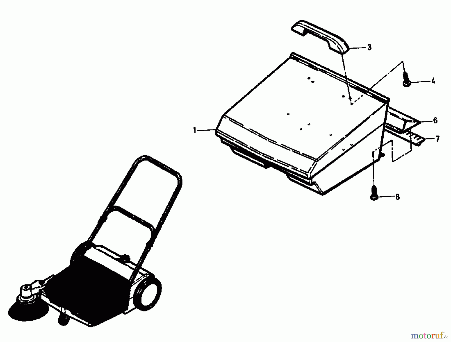 Gutbrod Handkehrmaschinen B 77 02067.03 (1992) Kehrgutbehälter