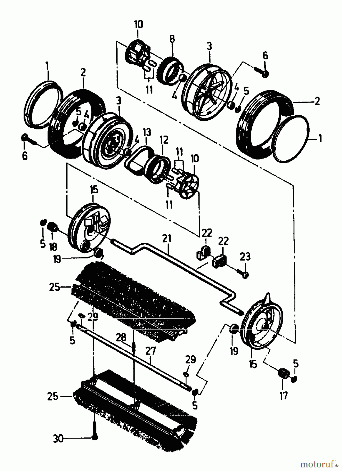 Gutbrod Handkehrmaschinen B 77 02067.03 (1992) Kehrwalze
