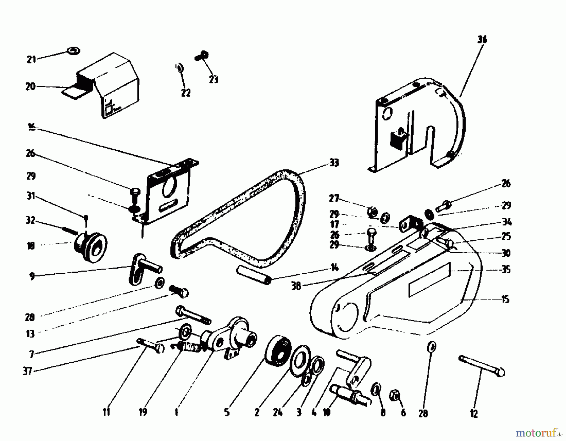 Gutbrod Motorhacken MB 60-30 07514.01 (1993) Fahrantrieb