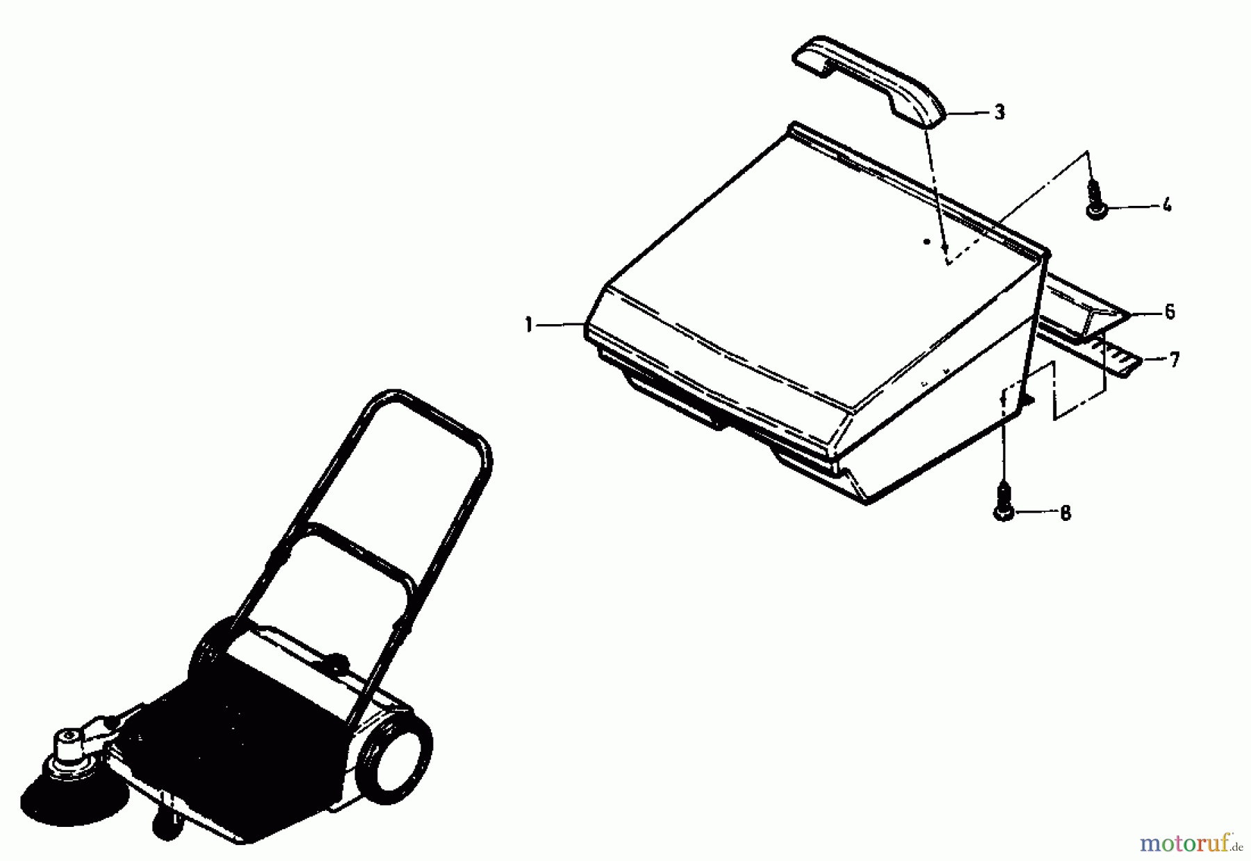 Gutbrod Handkehrmaschinen B 77 02067.03 (1993) Kehrgutbehälter