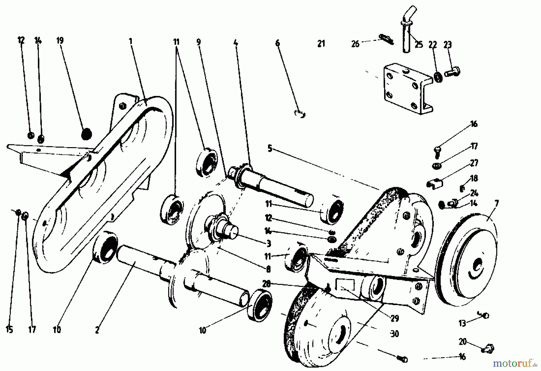Gutbrod Motorhacken MB 60-30 07514.01 (1993) Kettenkasten