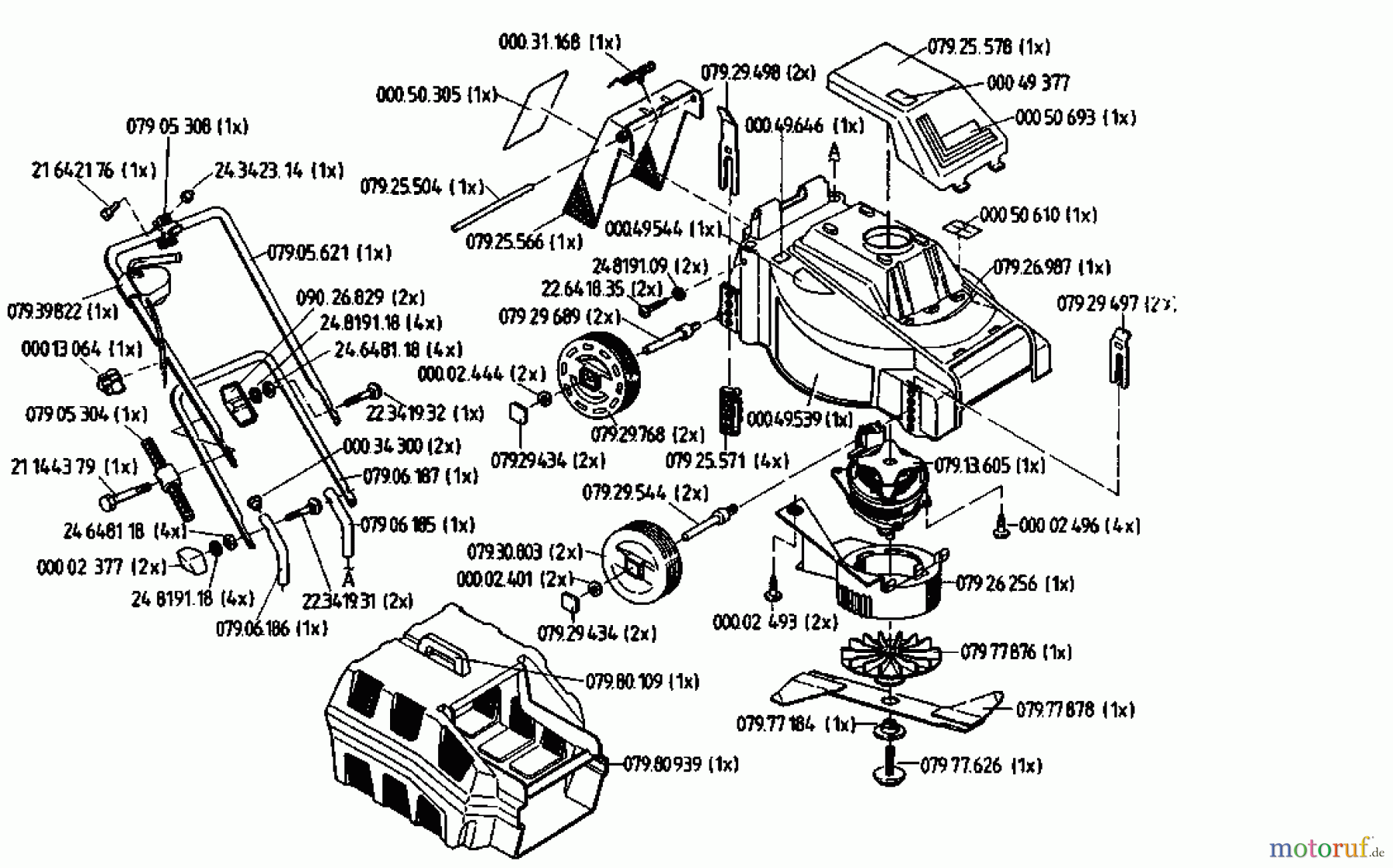  Golf Elektromäher 140 HE 02806.08  (1993) Grundgerät