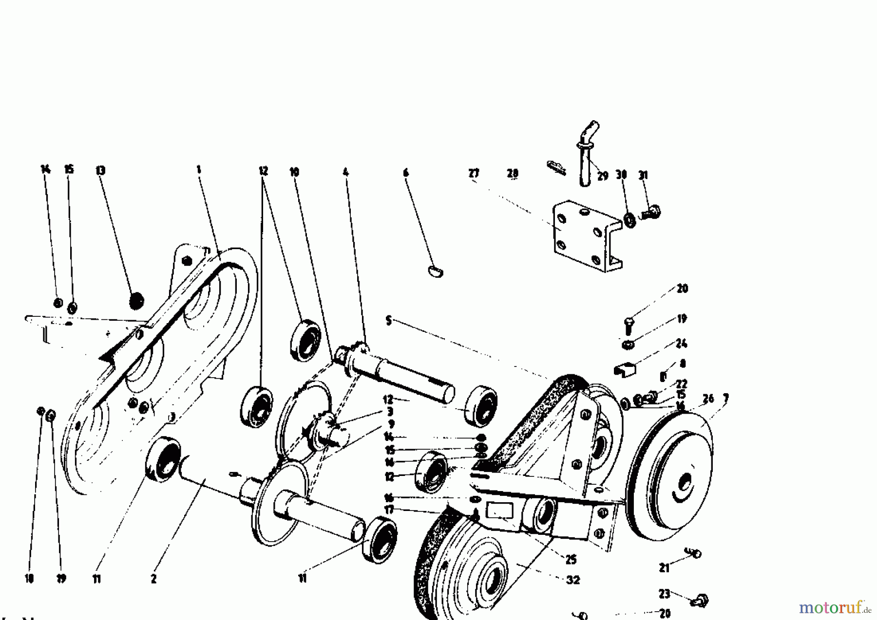 Golf Motorhacken 162 MS 4 07514.04 (1993) Kettenkasten