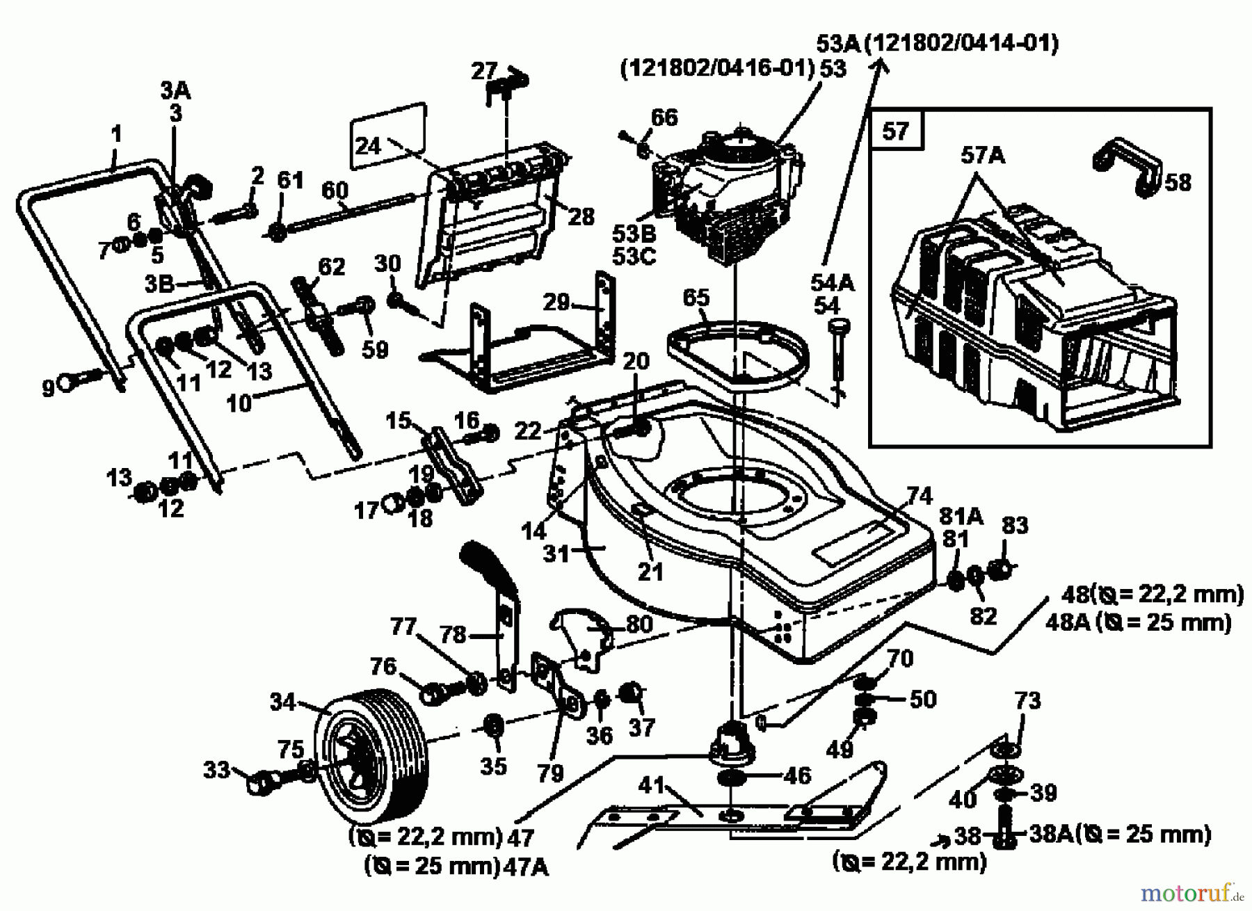 Gutbrod Motormäher ECO B 02894.06 (1993) Grundgerät