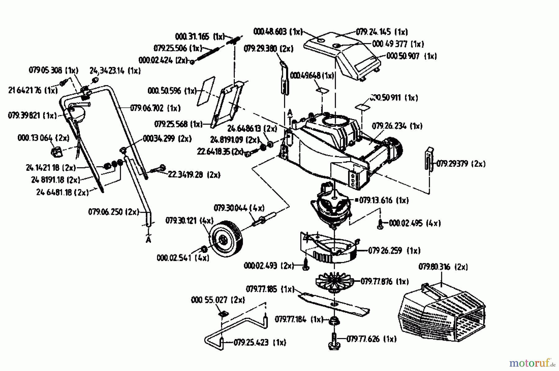  Gutbrod Elektromäher Darling 02810.07  (1993) Grundgerät