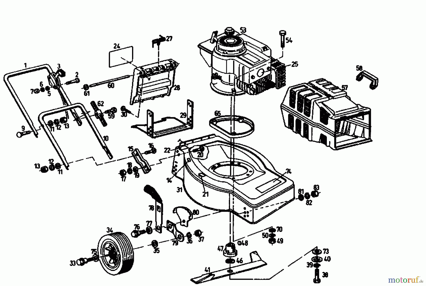  Gutbrod Motormäher ECO BT 02893.09  (1993) Grundgerät