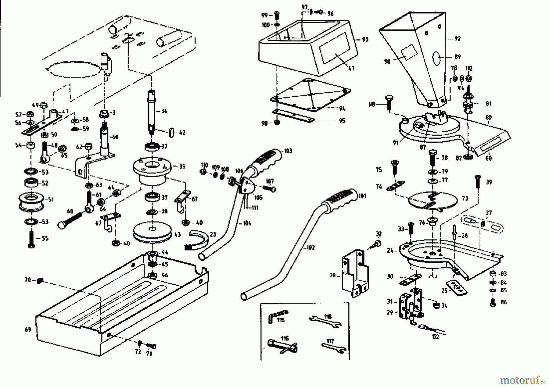  Gutbrod Häcksler GAB 35 04003.03  (1993) Grundgerät