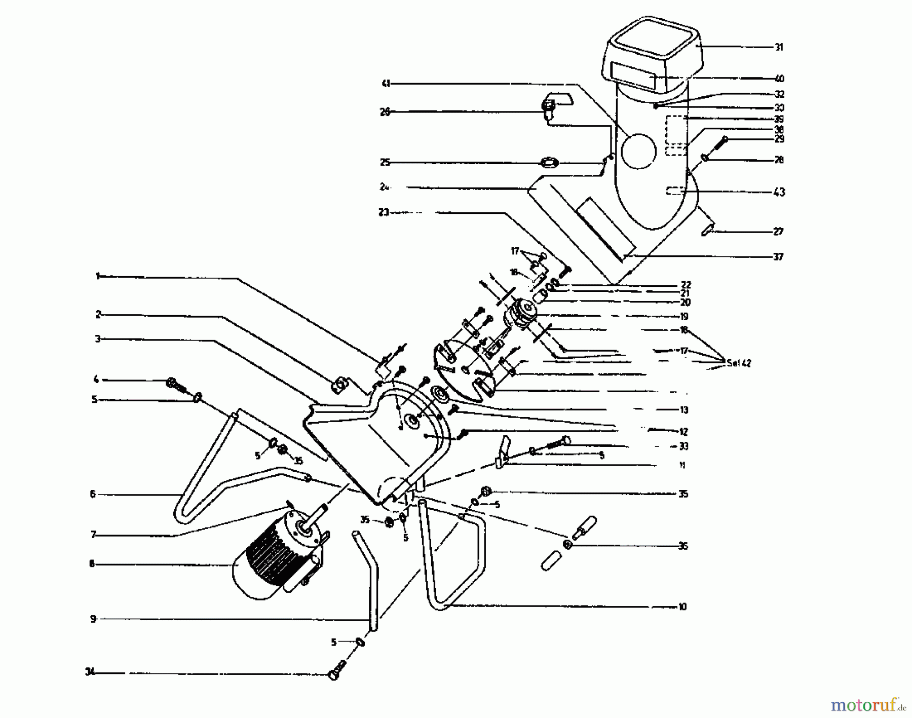 Gutbrod Häcksler GAE 18 04002.04 (1993) Grundgerät