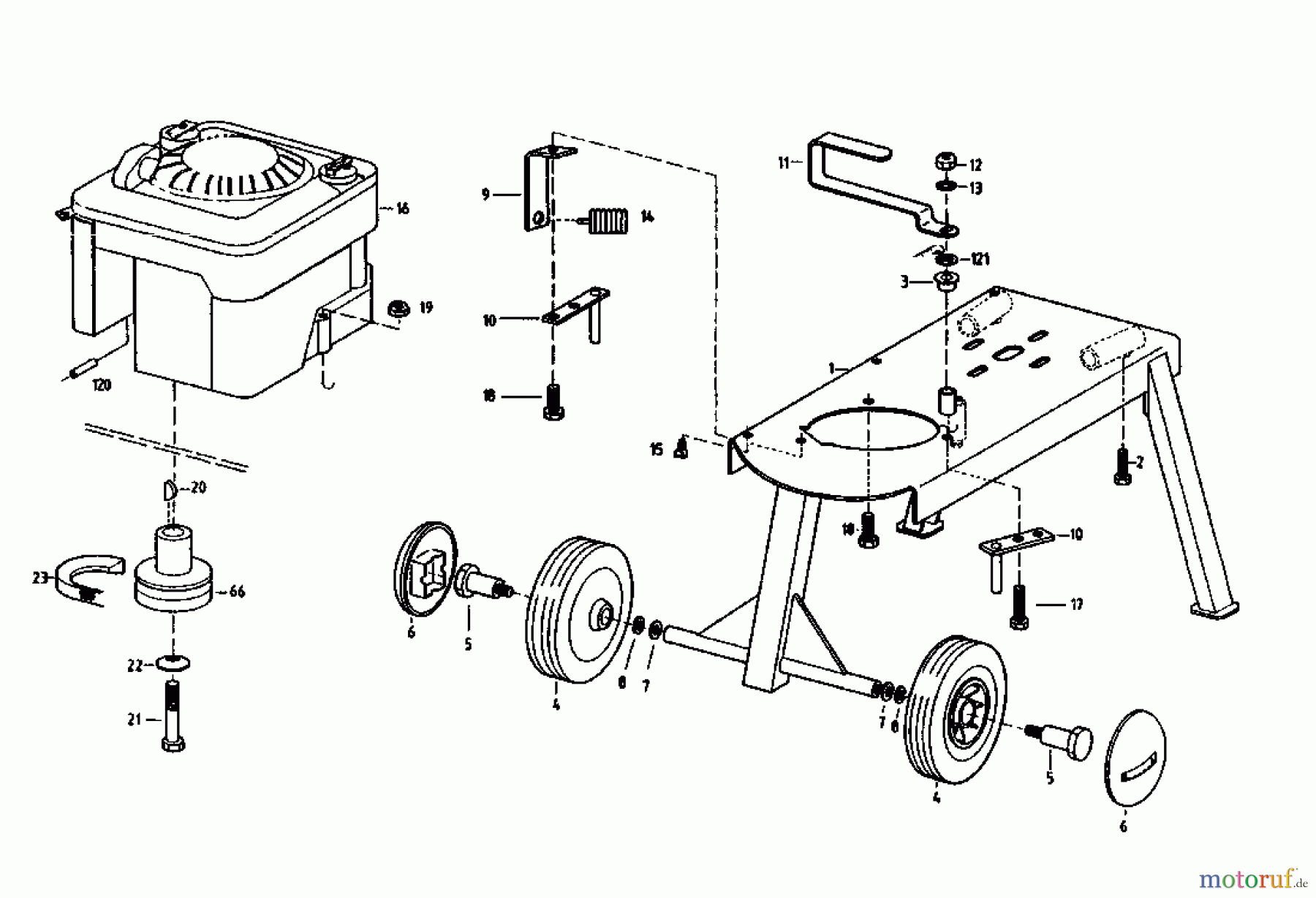  Gutbrod Häcksler GAB 35 04003.03  (1993) Grundgerät