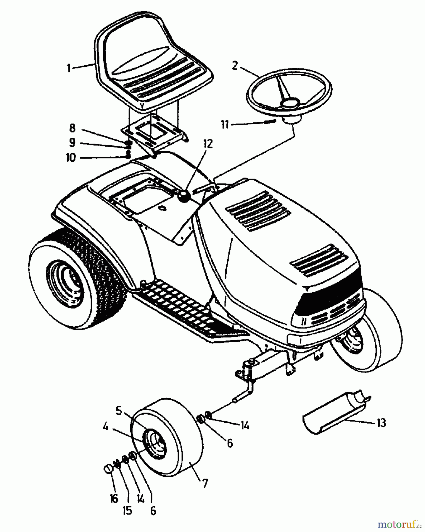 Gutbrod Rasentraktoren RSB 100-12 04015.02 (1993) Sitz