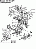 Florica 12/76 HN 133I679C638 (1993) Ersatzteile Fahrantrieb, Motorkeilriemenscheibe, Pedal, Räder hinten