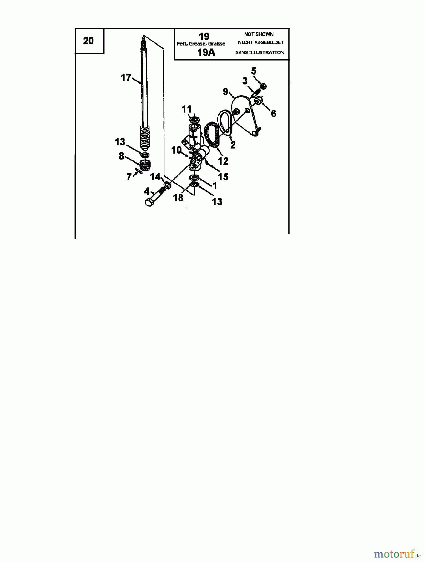 Super Rasentraktoren Super 14-107 V 133S619G600  (1993) Lenkung
