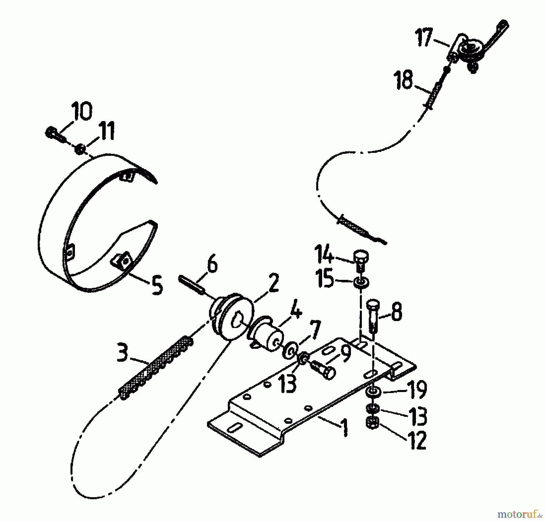  Gutbrod Balkenmäher BM 107 07517.03  (1994) Fahrantrieb
