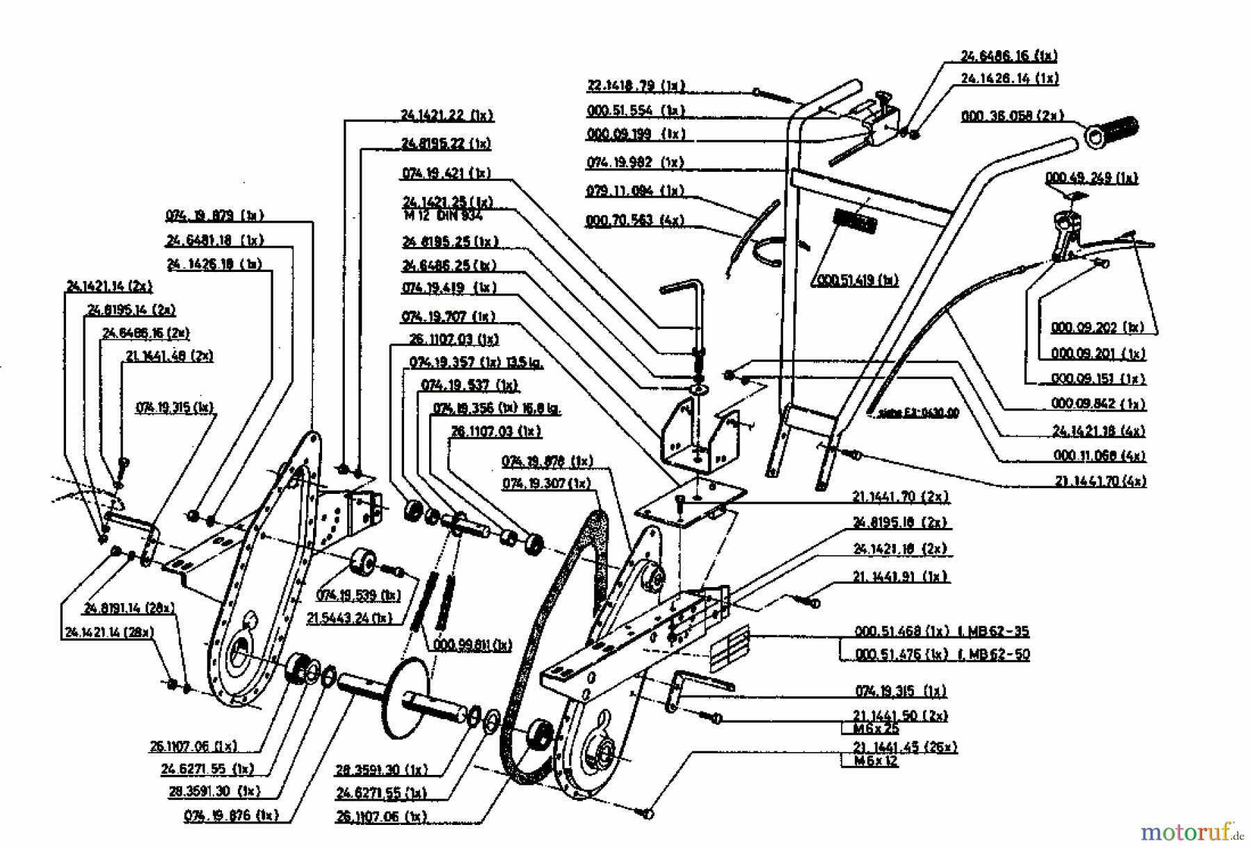 Gutbrod Motorhacken MB 62-35 07518.01 (1994) Grundgerät