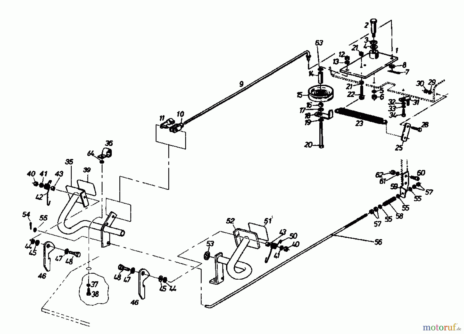 Gutbrod Rasentraktoren Sprint 1002 E 02840.08 (1994) Pedale