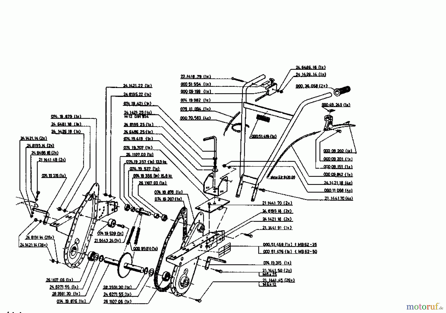 Gutbrod Motorhacken MB 62-50 07518.04 (1994) Grundgerät