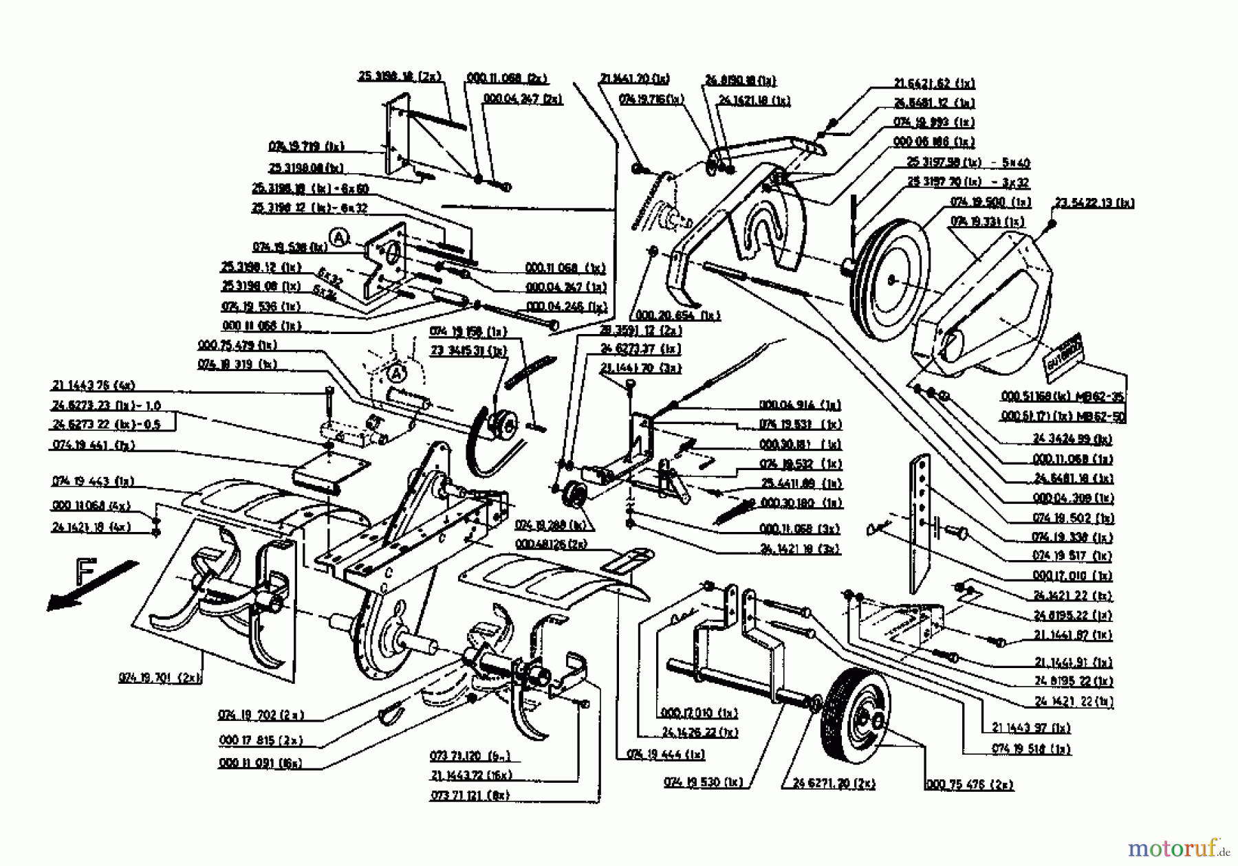 Gutbrod Motorhacken MB 62-50 07518.04 (1994) Grundgerät