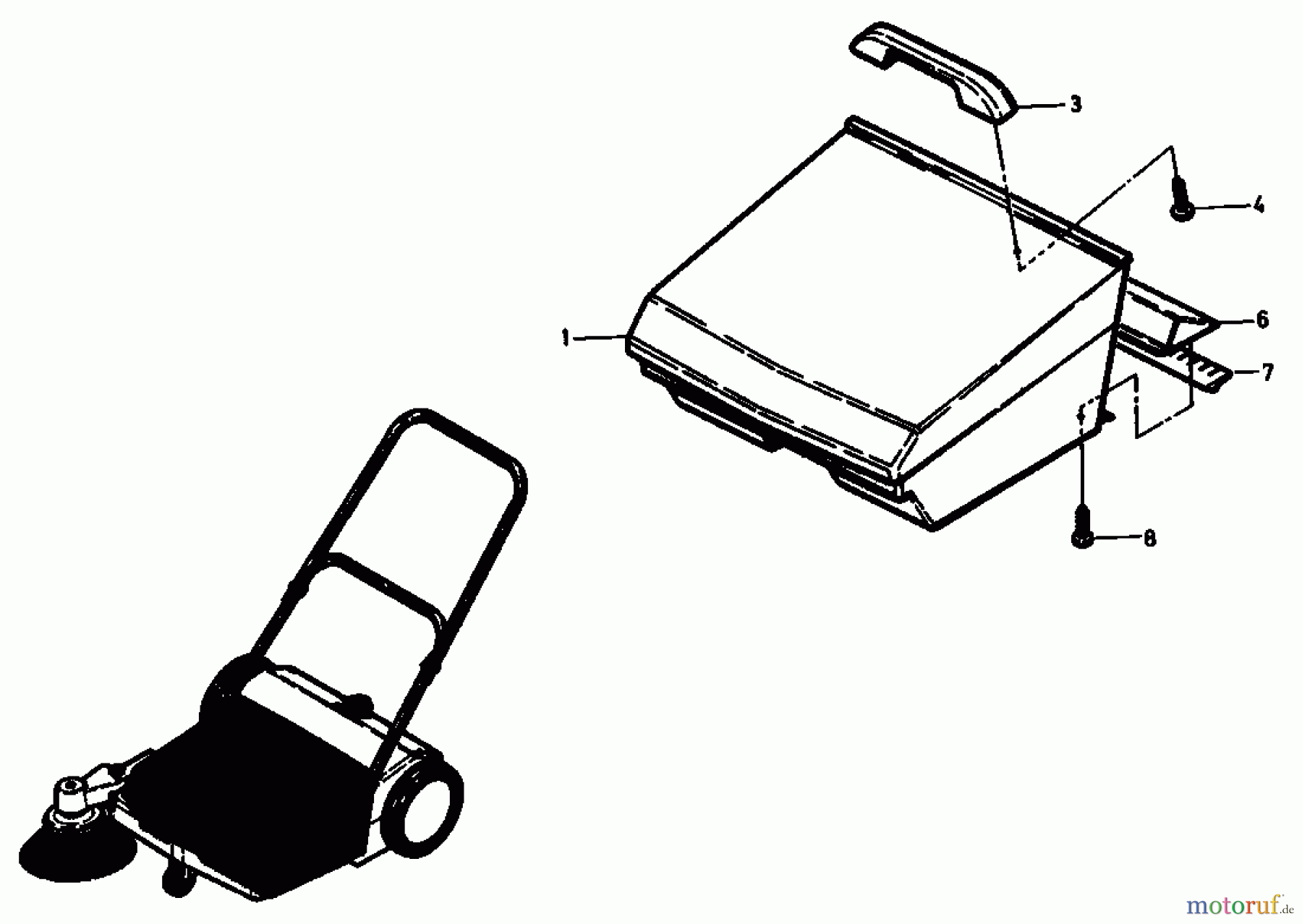 Gutbrod Handkehrmaschinen B 77 02067.03 (1994) Kehrgutbehälter